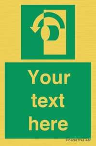 Custom Turn Anti-Clockwise Sign